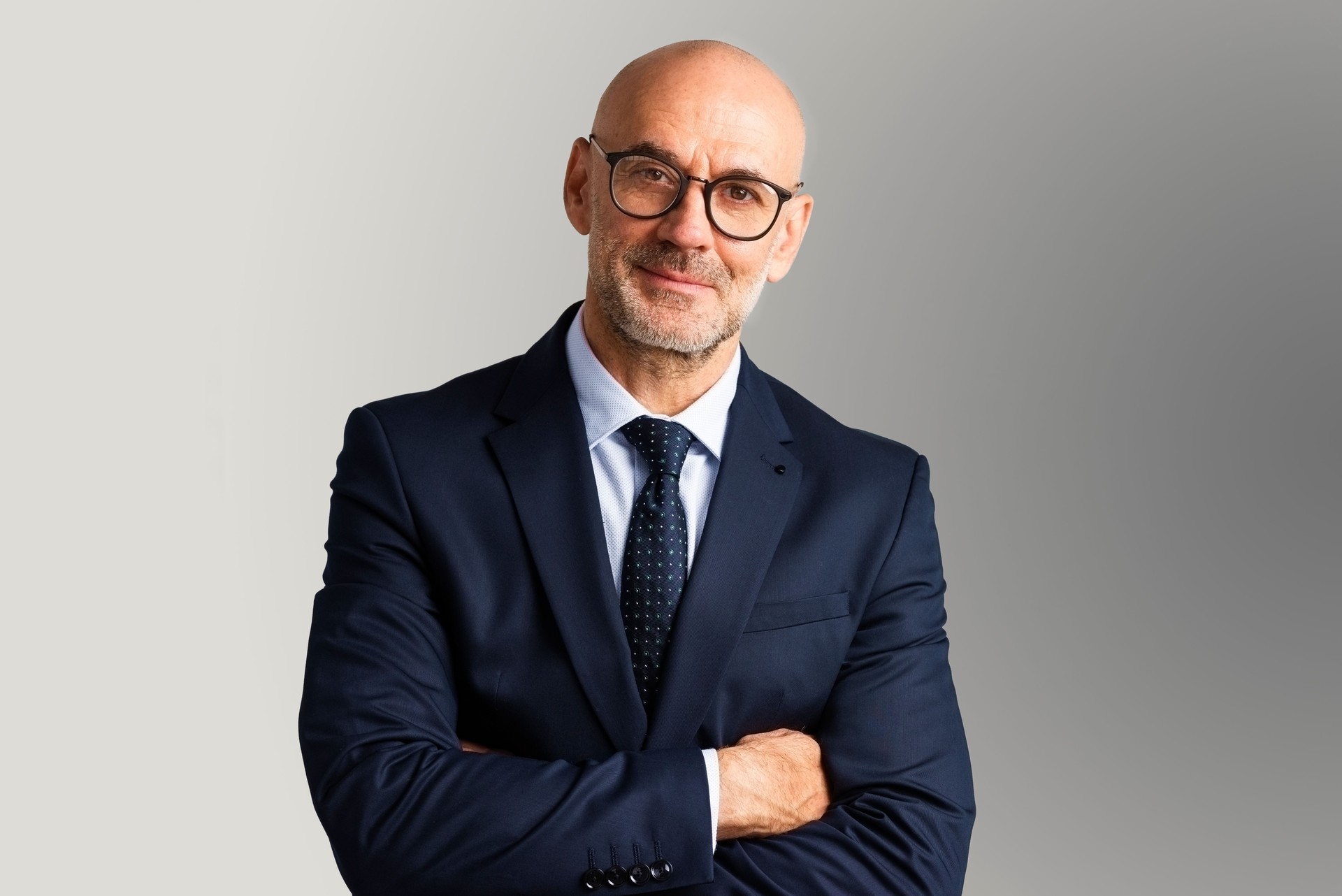 Executive businessman studio portrait